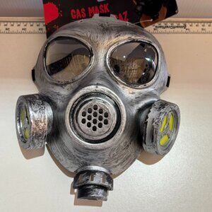 Masquerade Gas Mask Halloween Eye Face Mask Hard Plastic Adult Teen 15+